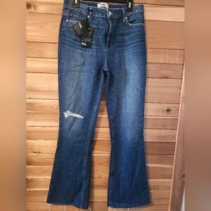 PAIGE Dark Blue Distressed  Jeans Size 30